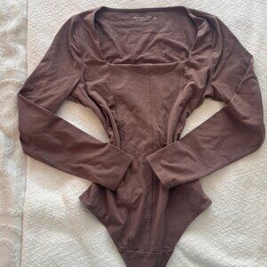 A&F Soft Bodysuit Corset Detail Size L